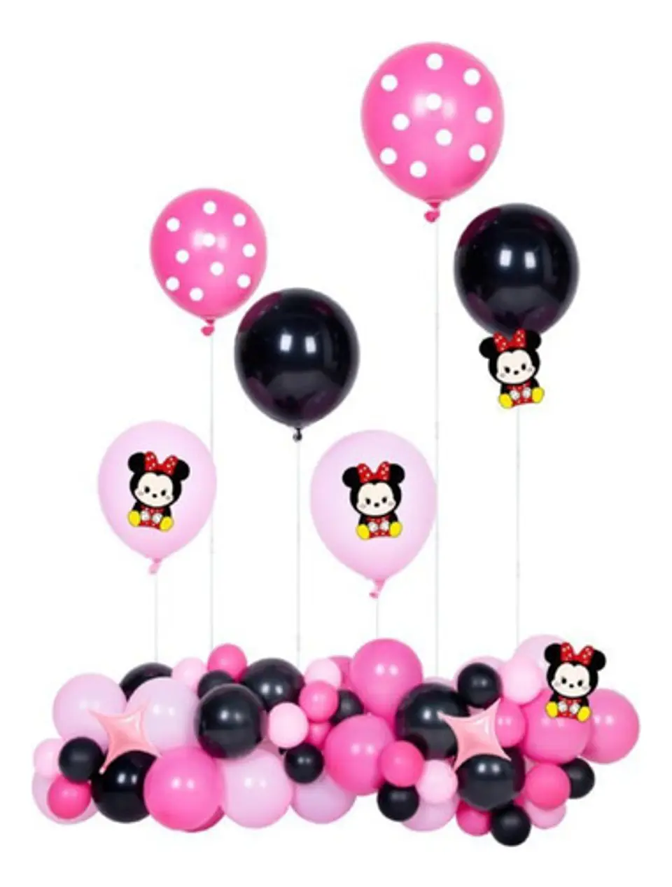Decoración de globos Minnie Mouse  1