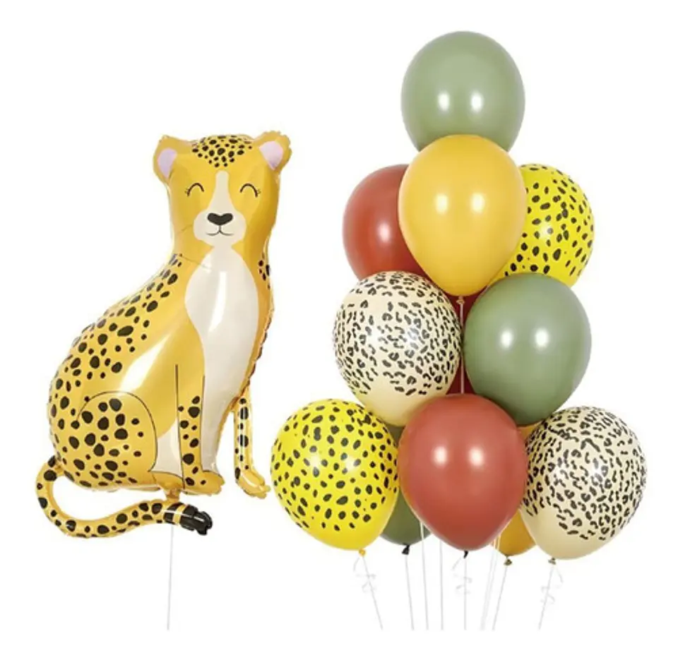 Set de globos leopardo  1