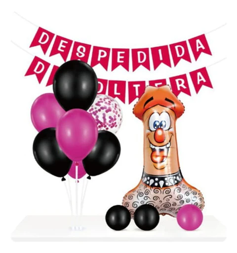 Pack guirnalda pedestal y globos