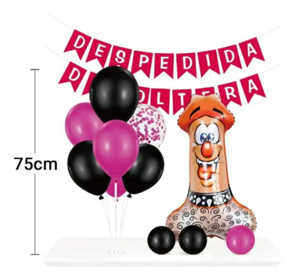 Pack guirnalda pedestal y globos 2