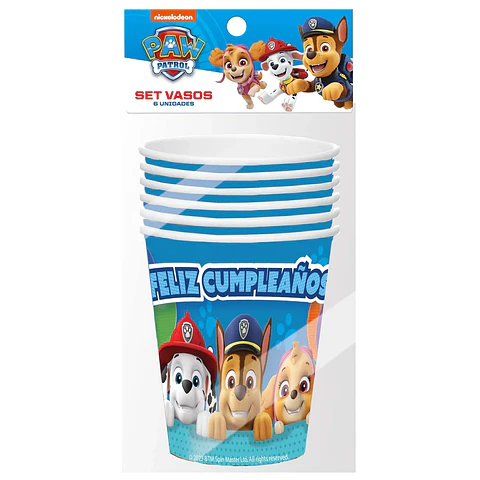 Vasos Paw Patrol