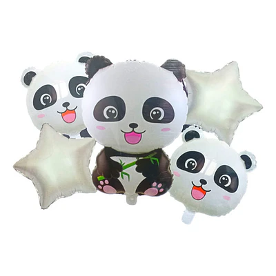 Set de globos panda 5 unidades