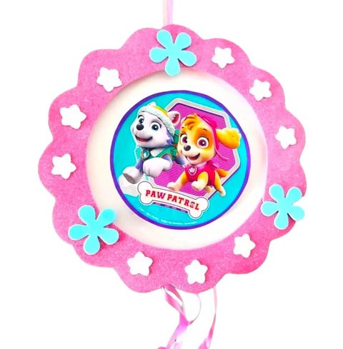 Piñata Paw Patrol redonda niña