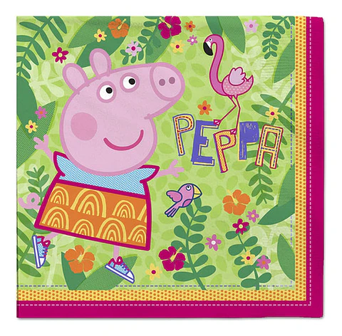 Servilletas Temática Peppa Pig 