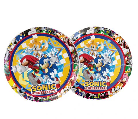 Platos Sonic 6 unidades 