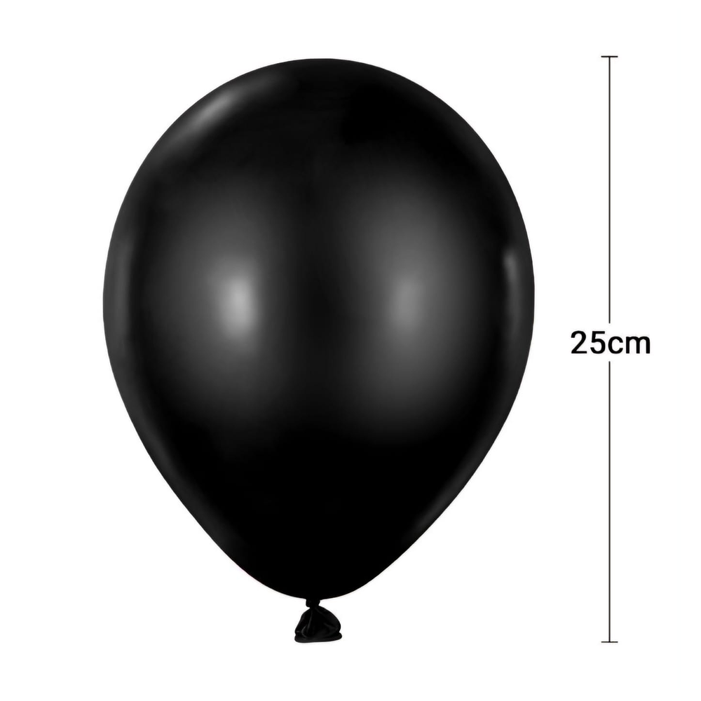 Globo látex negro 20 unidades