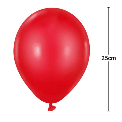 Globo látex rojo 20 unidades