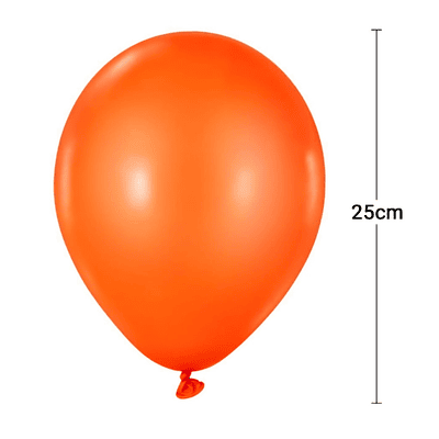 Globo látex naranja 50 unidades