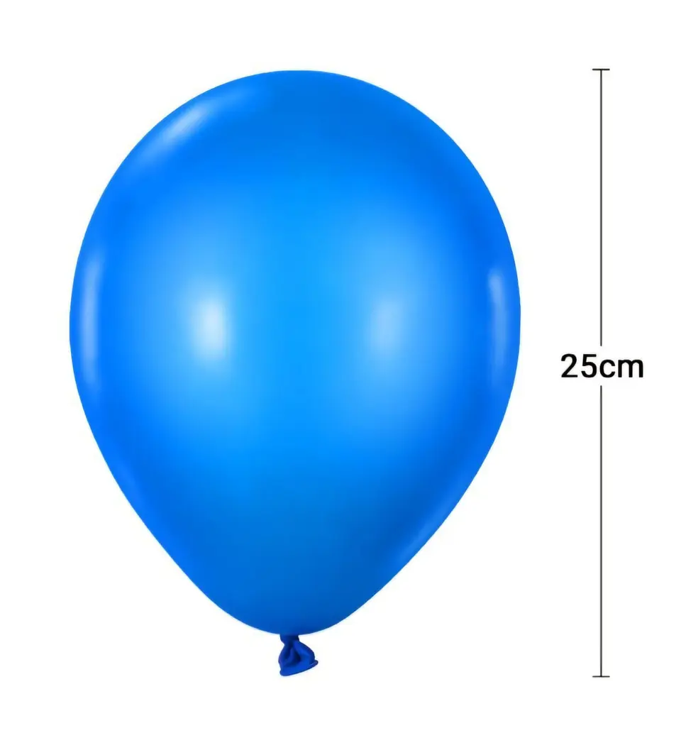 Globo látex azul 50 unidades 1