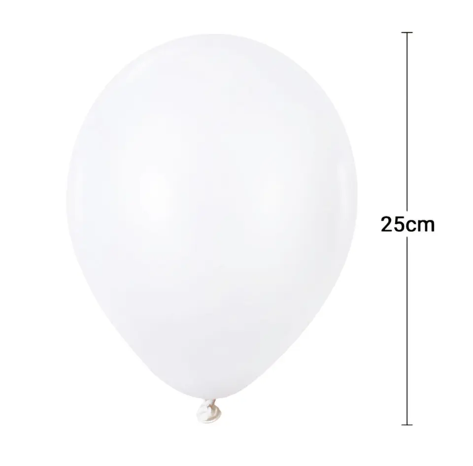 Globo látex blanco 100 unidades 1
