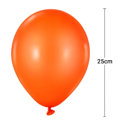 Globo látex naranja 100 unidades