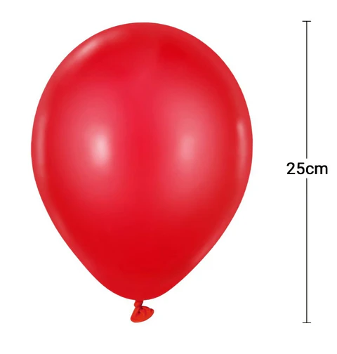 Globo látex rojo 100 unidades