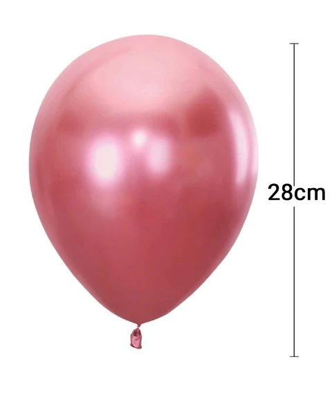 Globo cromado 50 unidades fucsia