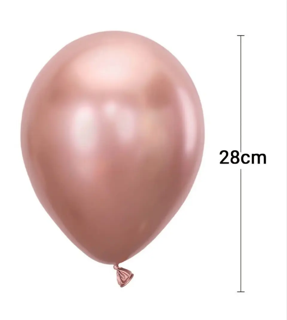 Globo cromado 50 unidades Gold Rosa 1
