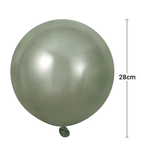 Globo cromado 50 unidades Gris