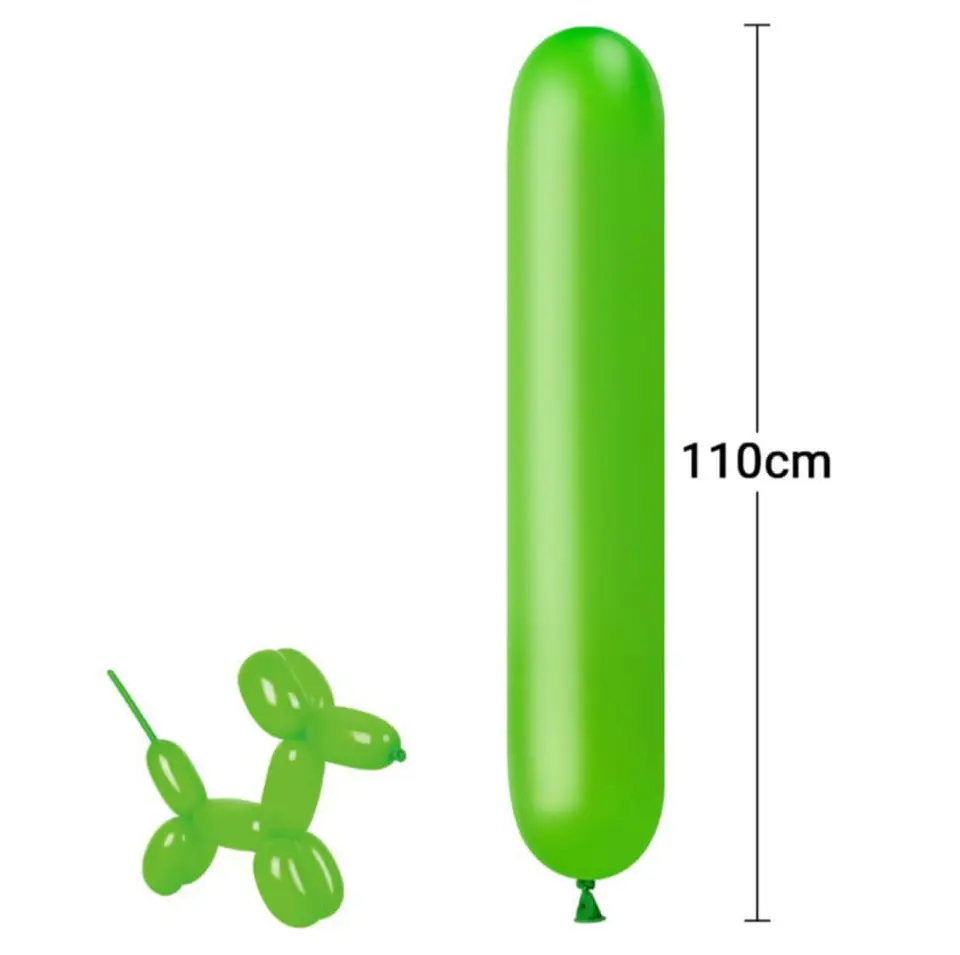 Globo figura verde lima 15 Unidades  1