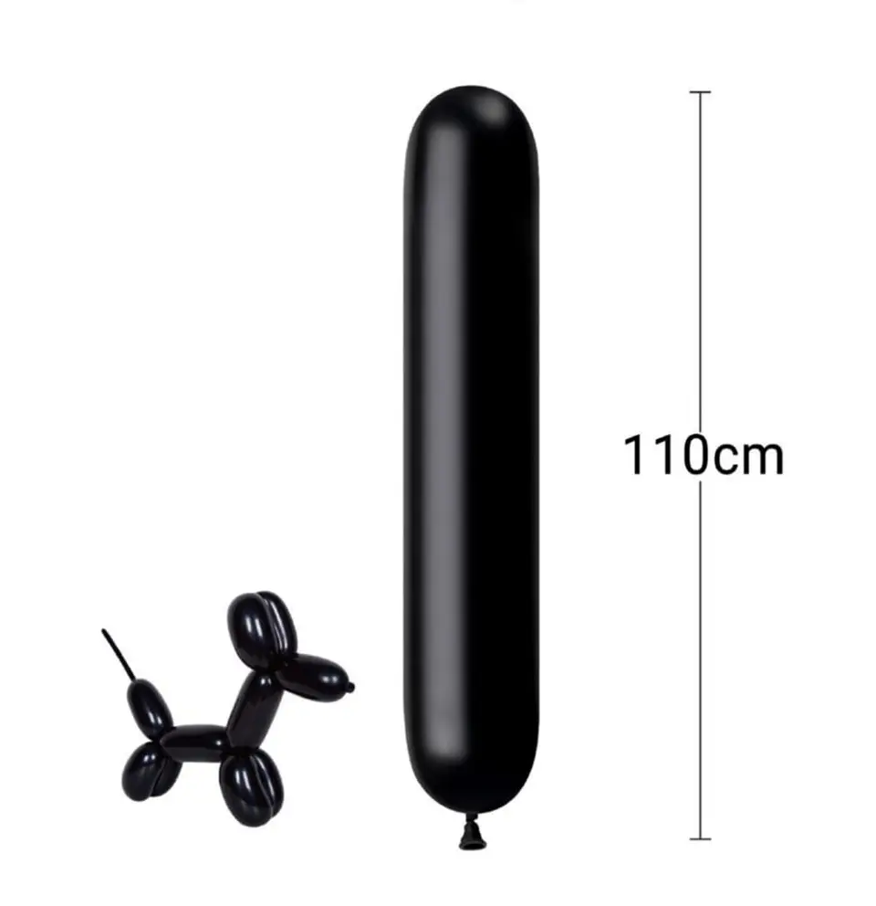 Globo figura negro 15 Unidades  1
