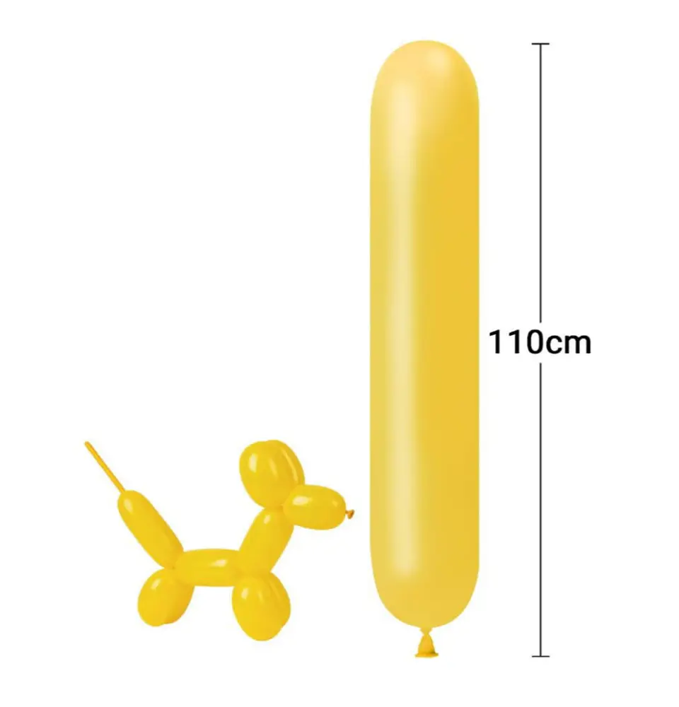 Globo figura amarillo 15 Unidades  1