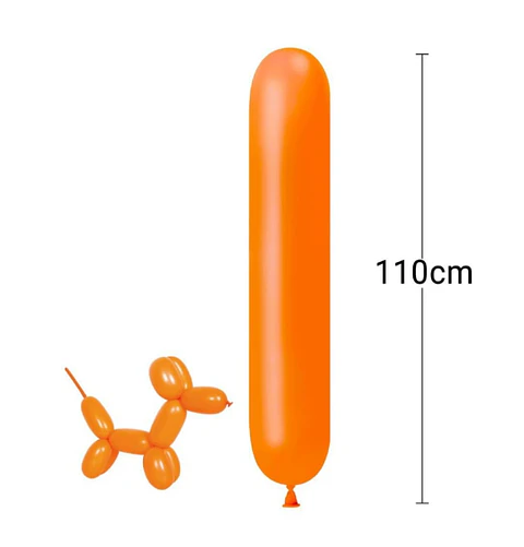 Globo figura naranja 15 Unidades 