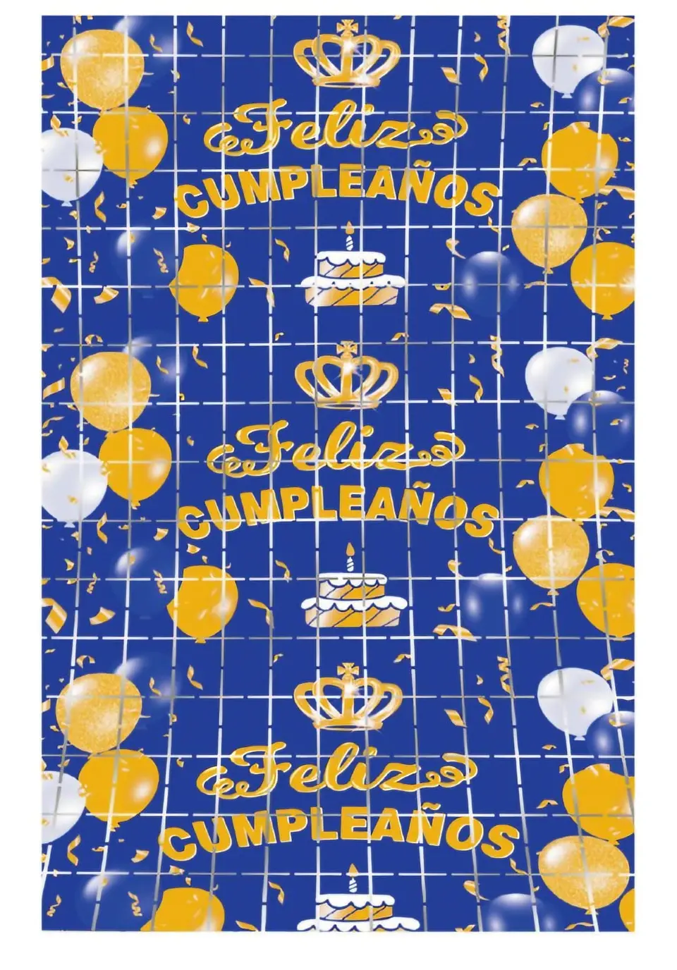 Estampada cumpleaños azul 1