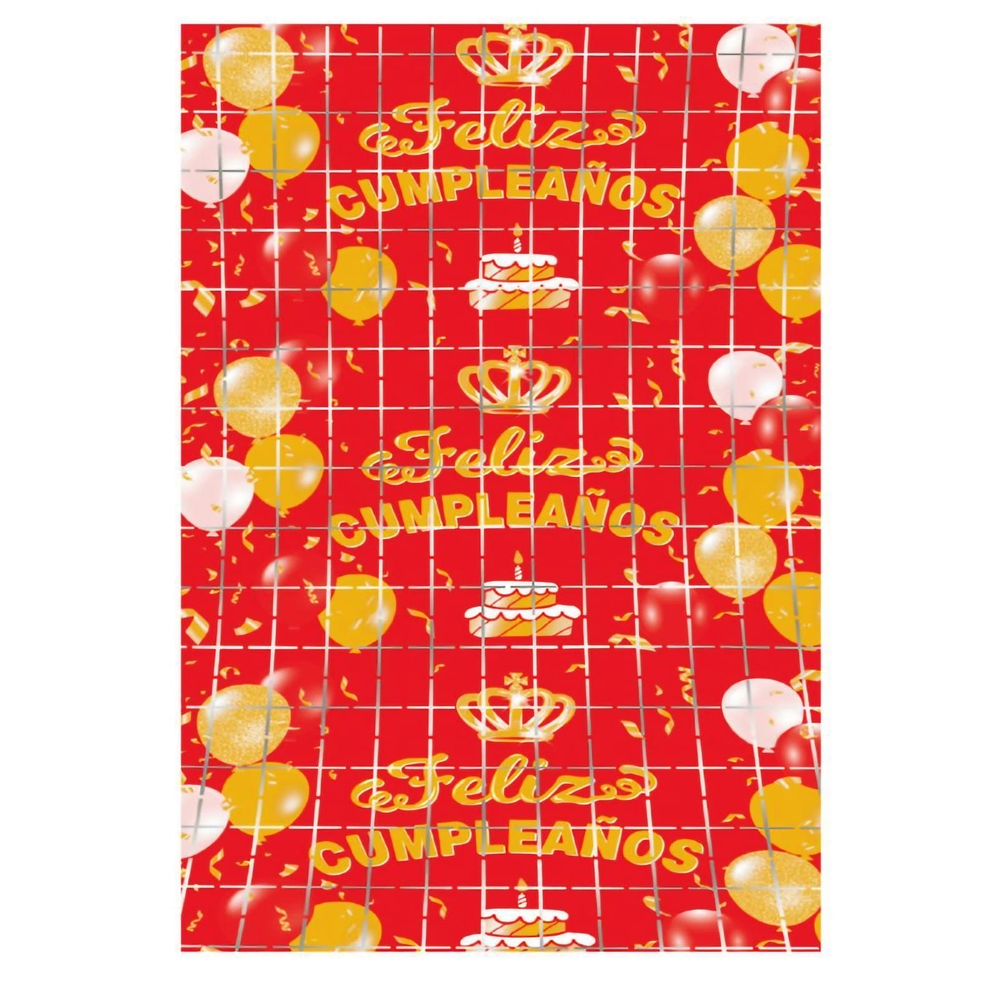 Estampada cumpleaños rojo