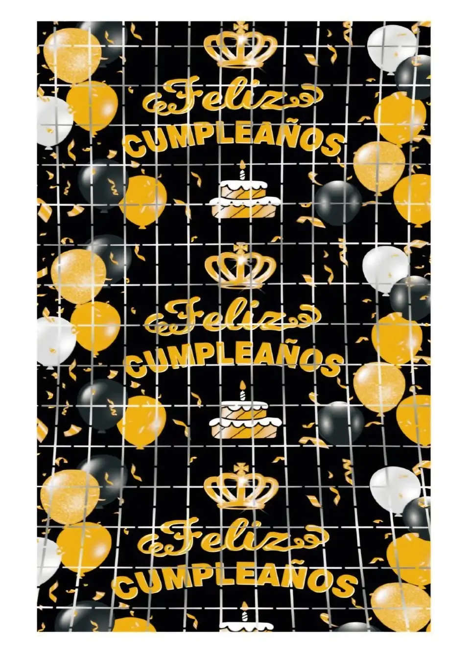 Estampada cumpleaños negro 1