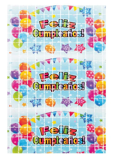 Estampada cumpleaños celeste