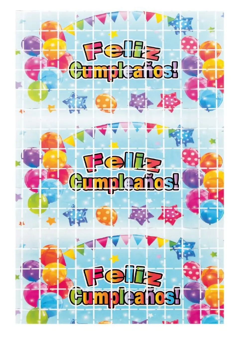 Estampada cumpleaños celeste 1