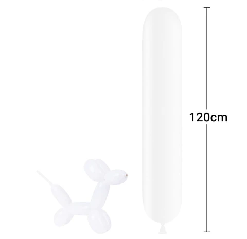 Globo figura blanco 30 Unidades 