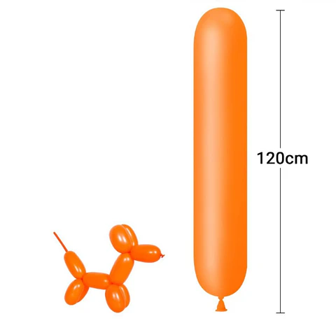 Globo figura naranja 30 Unidades 