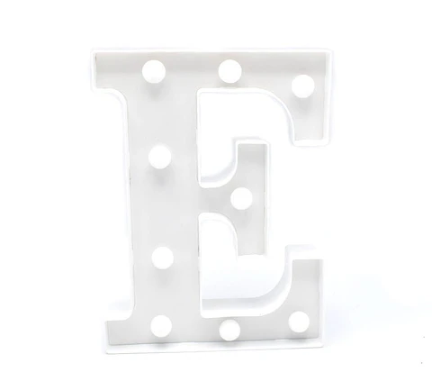 Letra E LED