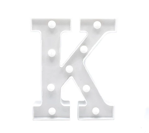 Letra K LED
