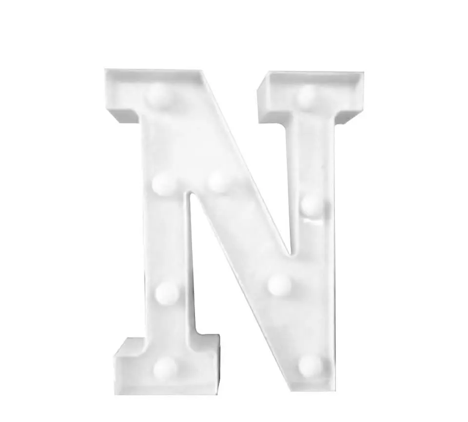 Letra N LED 1