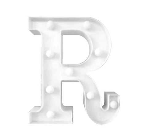 Letra R LED