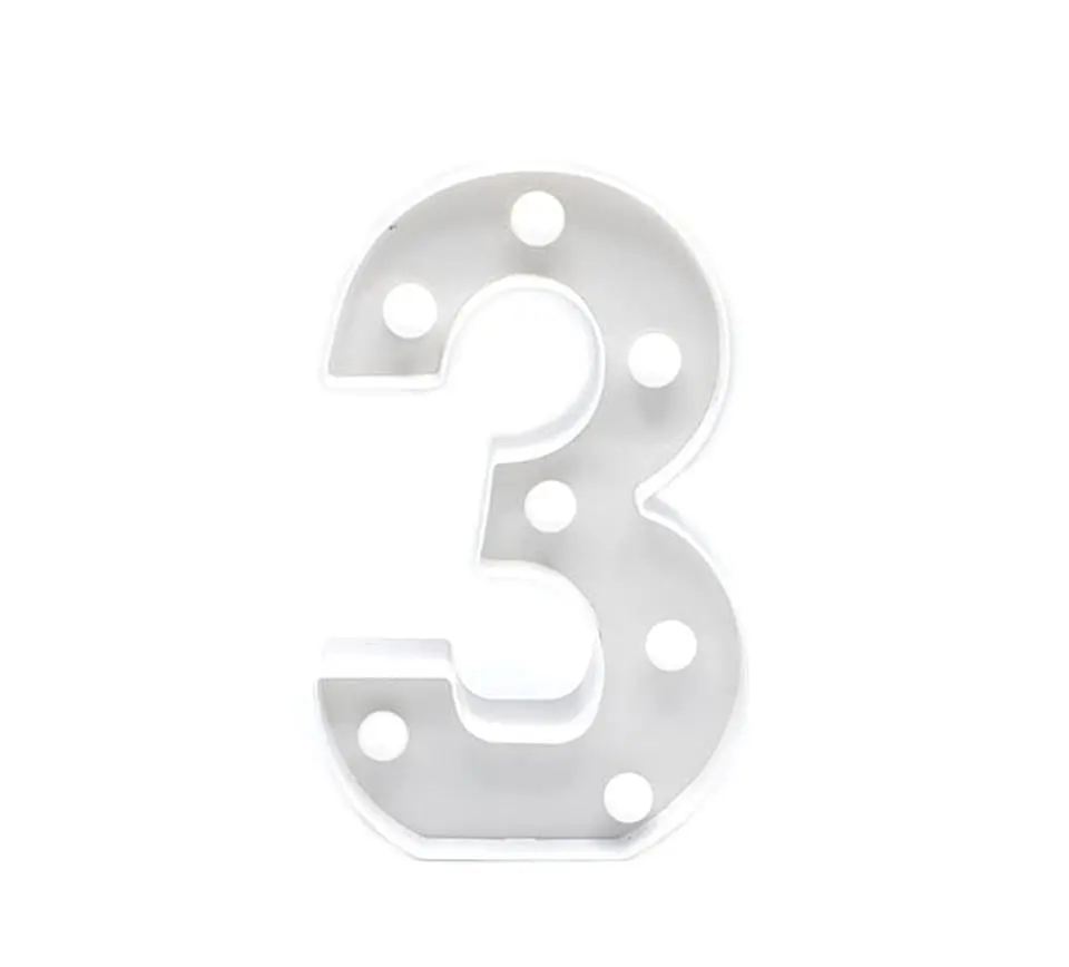 Numero 3 LED 1