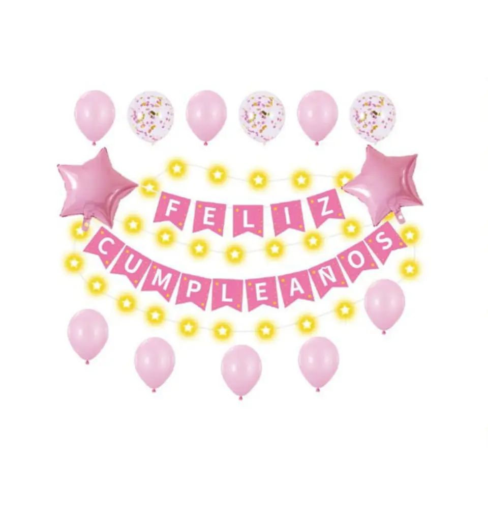 Guirnalda LED Rosa 1
