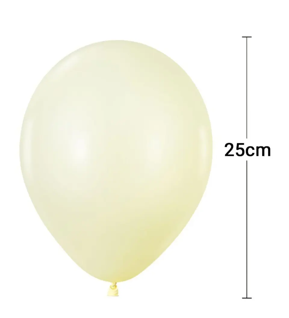 Globo amarillo pastel 1