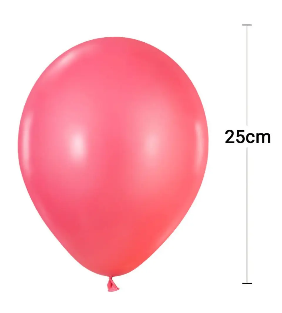 Globo rojo pastel 1