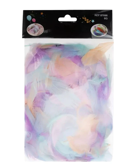 Plumas multicolor 6g