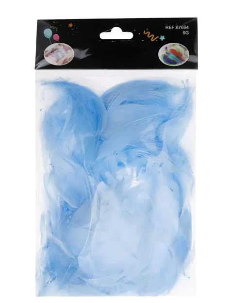 Plumas celeste 6g