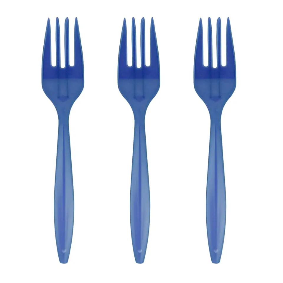 Tenedor azul 20 unidades 1