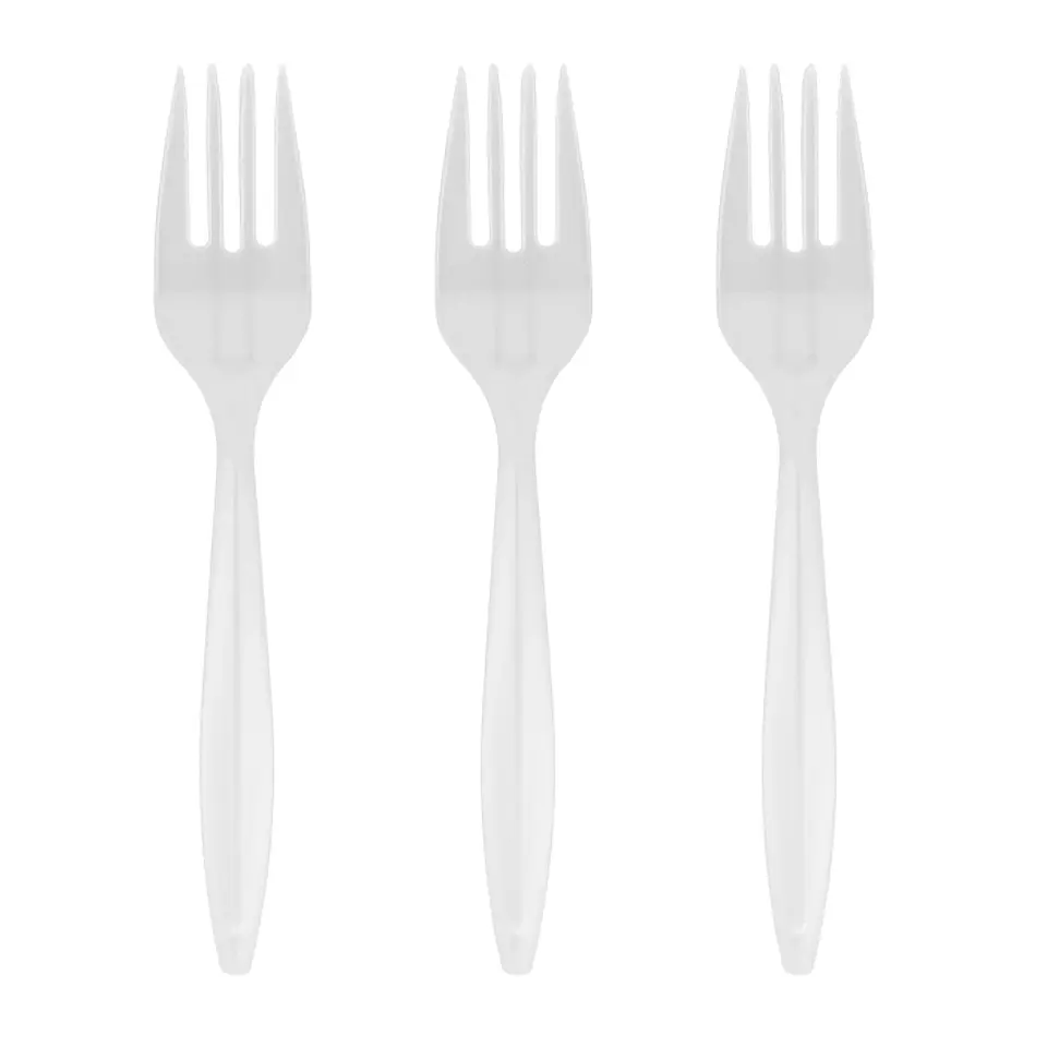 Tenedor blanco 20 unidades 1
