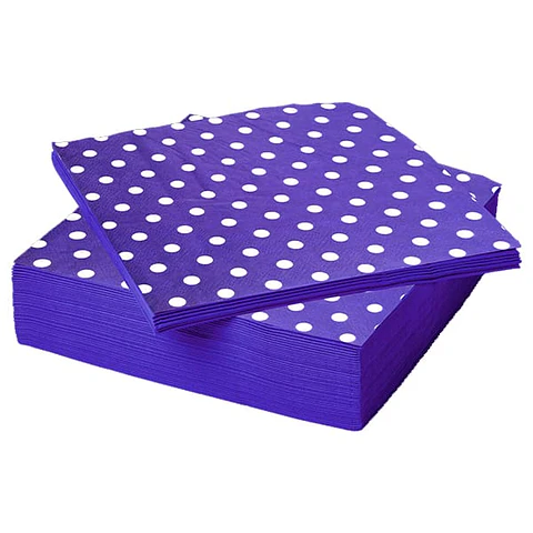Servilletas polka azul