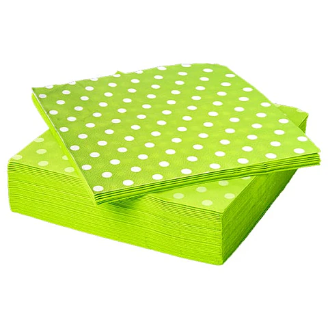 Servilletas polka verde