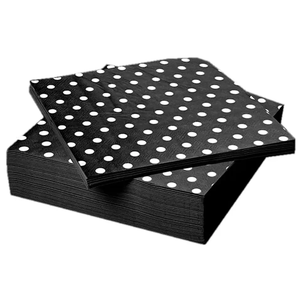 Servilletas polka negra 1