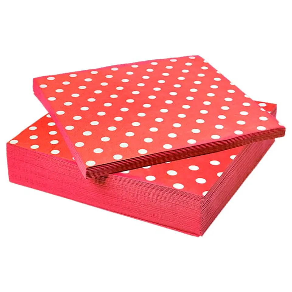 Servilletas polka roja 1