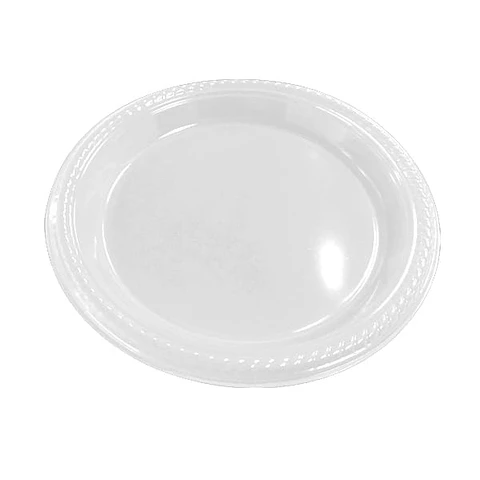 Platos de plástico blanco 18 cm