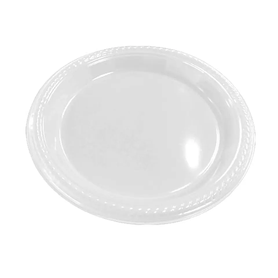 Platos de plástico blanco 18 cm 1