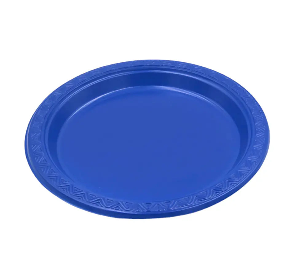 Platos de plástico azul 18 cm 1