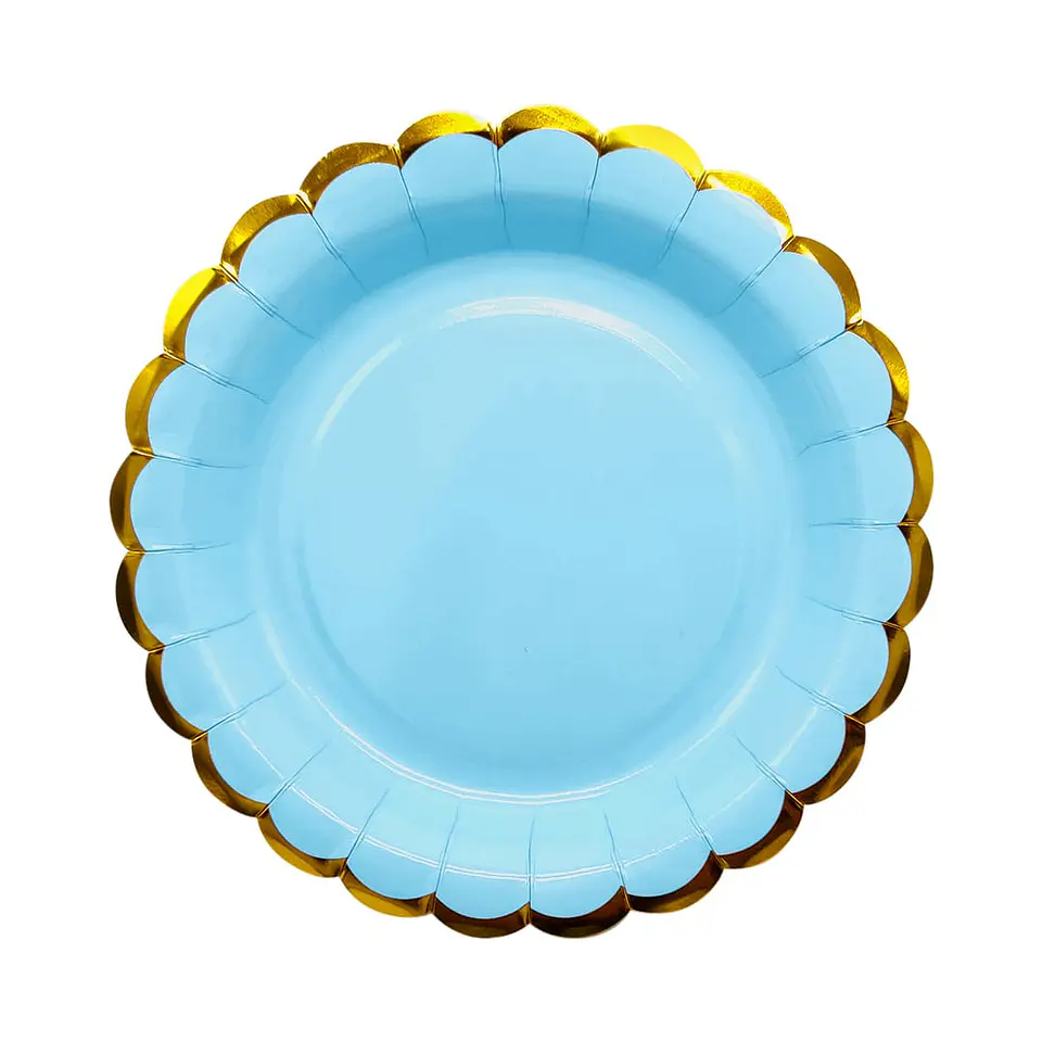 Platos celeste pastel  1